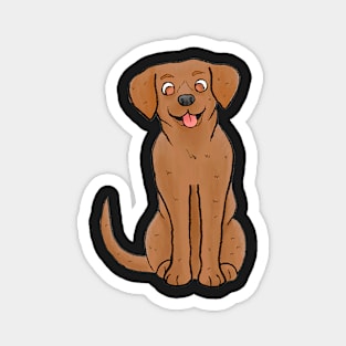 Brown Lab Magnet