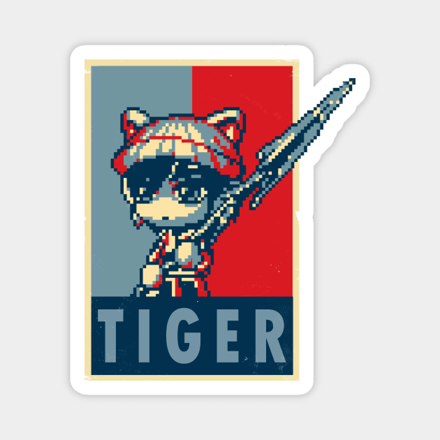 Yes Tiger Can Magnet by nigiart