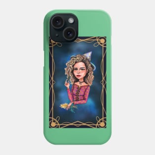 Ombre hair leo witch Phone Case