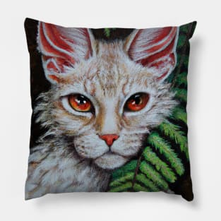 fern cat 4 Pillow