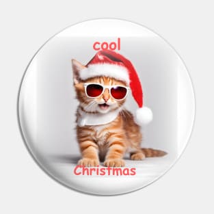 Cool christmas kitten Pin
