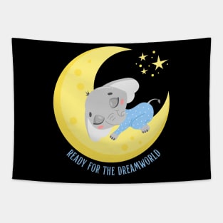 Ready for the dream world Hello little elephant in pajamas sleeping cute baby outfit Tapestry