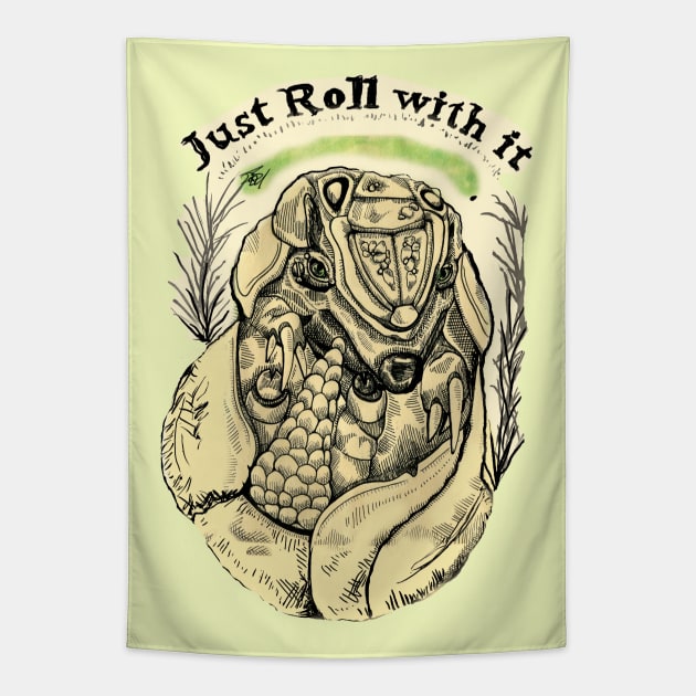 Armadillo Roll Tapestry by DStathers