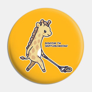 Kawaii Games Shuffleboard Giraffe Pin