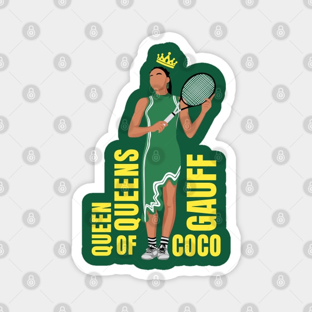 Coco Gauff Queen of Queens Magnet by mirailecs