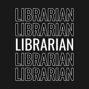 School Librarian Pattern T-Shirt