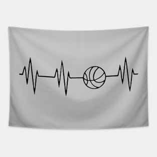 basketball heart Tapestry