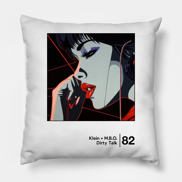 Klein & MBO / Minimal Graphic Artwork Design Pillow by saudade