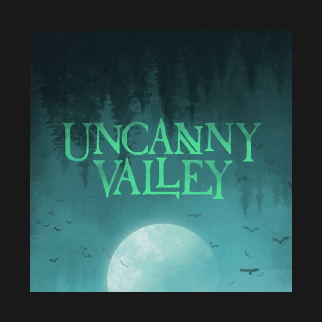 Uncanny Valley podcast cover art by Dayton Writers Movement: Audio Dramas