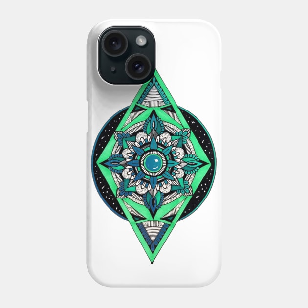 Teal Portal Phone Case by Art by Rory 