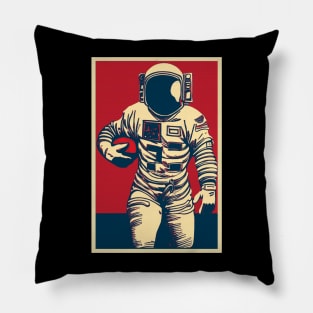 Astronaut Football Player Pillow