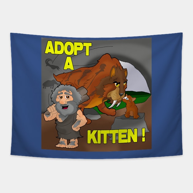 Adopt a Kitten Tapestry by lytebound