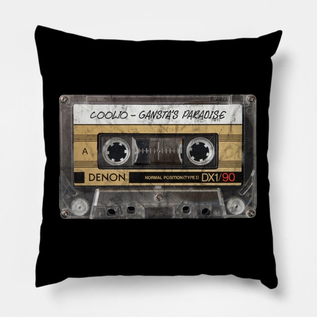 Coolio Cassette Pillow by karutees