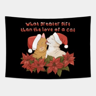 Cute Orange Christmas Cats Tapestry