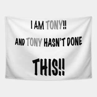 I am tony and tony has done this Tapestry