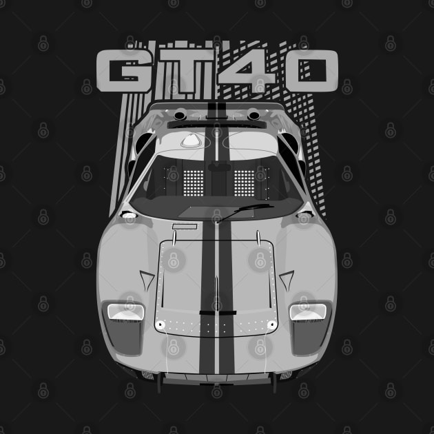 Ford GT40-silver by V8social