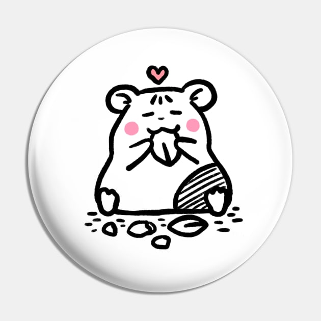 Hamster: Happy ( front ) Pin by GACHUU