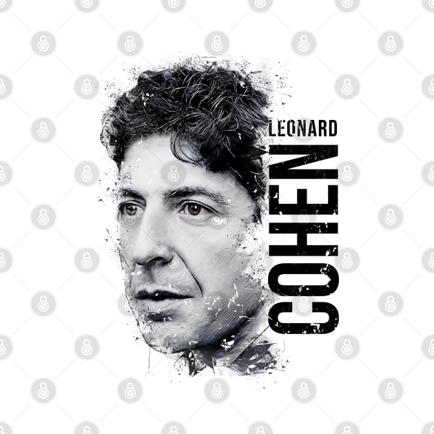 Leonard Cohen by Yopi