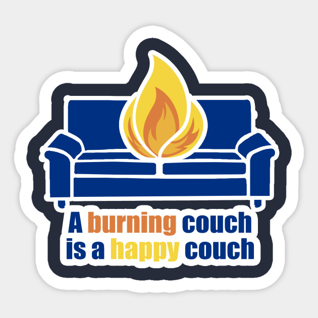 Happy Couch Wvu Sticker Teepublic