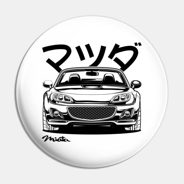 Miata MX-5 Line Art Pin by idrdesign