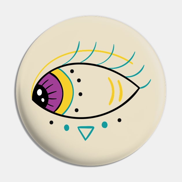 Eye For Evil Protection 333 Pin by MINIMAL`