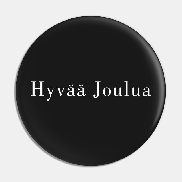 Hyvaa Joulua Pin by kulonan_shirt