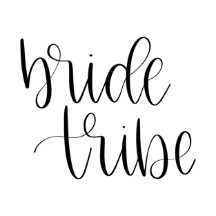 Bachelorette Party - Bride Tribe Script T-Shirt