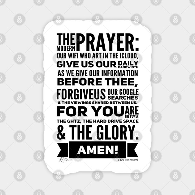 The Modern Prayer - Funny Prayer - Magnet | TeePublic The Modern Prayer - Funny Prayer - Magnet | TeePublic