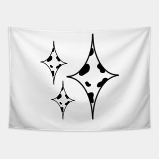 Cow print stars Tapestry