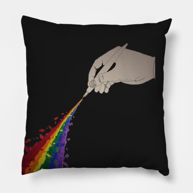 The painter Pillow by handnicole