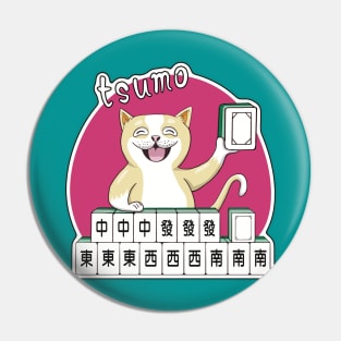 Mahjong winner cat got tsumo /Fu Pin