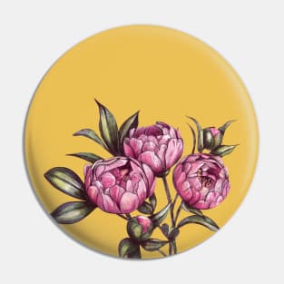 Peonies  boutique Pin