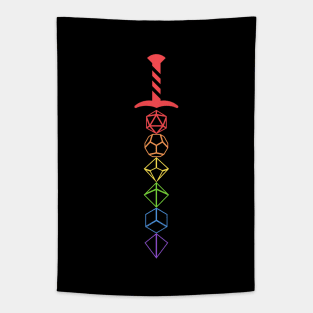 Rainbow Dice Sword of the Blood Hunter Tapestry