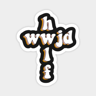 wwjd x hwlf Magnet