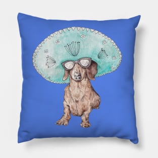 Doxie Mexicano Pillow