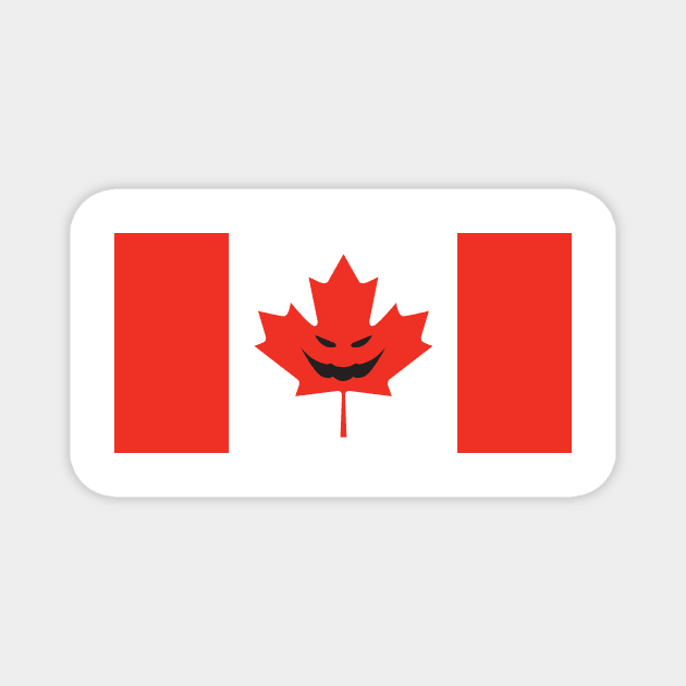 Canadian Flag Magnet by Wickedcartoons