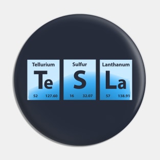 Tesla Chemical Element Pin