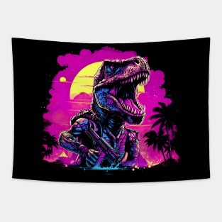 Cyber-T-Rex Tapestry