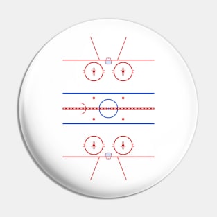 Ice Hockey Rink Pin