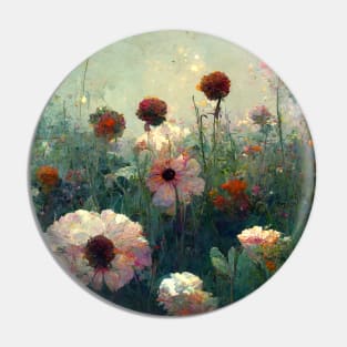 Pastel colored wildflowers growing in a garden Pin