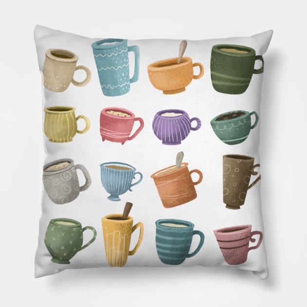 Cups Pillow by fadikiymik