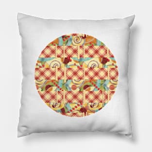 Plaid Europa Textile Design Pillow