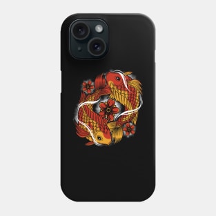 Koi fish yin yang Phone Case