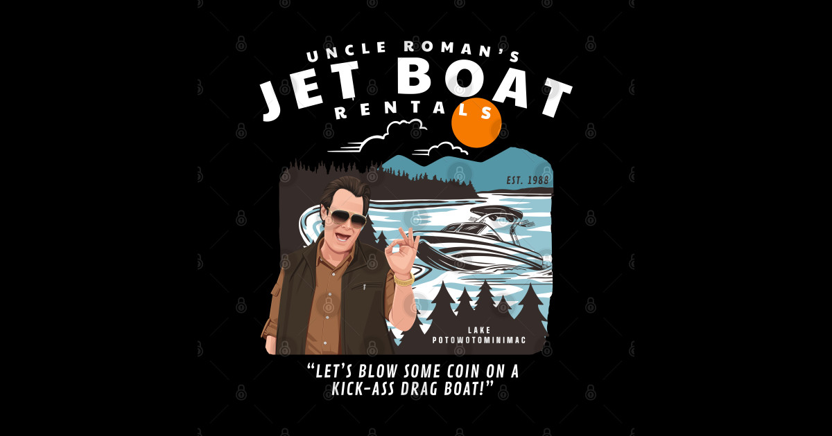 Uncle Roman's Jet Boat Rentals Est. 1988 Great Outdoors Sticker