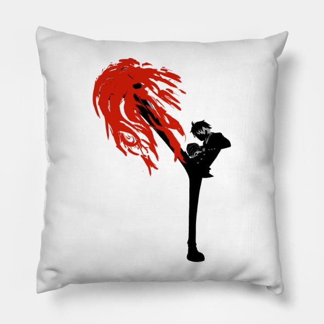 Black leg Pillow by FanFreak