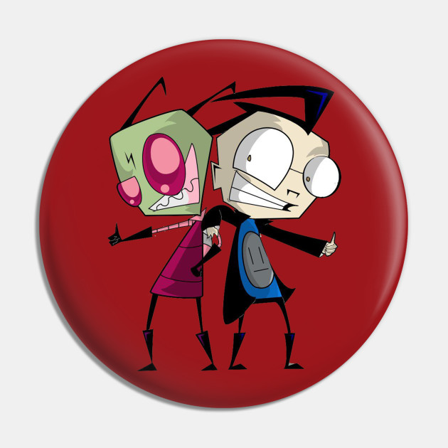 Zim And Dib Alien Invader Zim Dib Pin Teepublic Au
