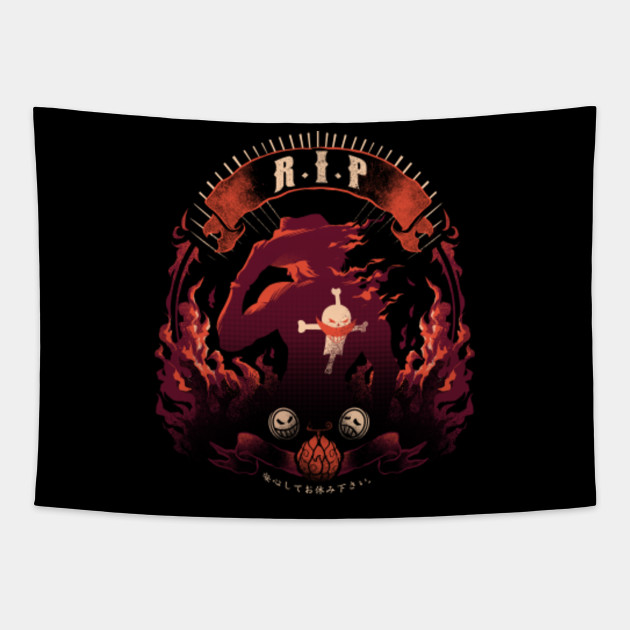 Rip Ace One Piece Tapestry Teepublic Rip Ace One Piece Tapestry Teepublic