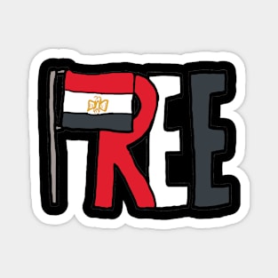 Free Egypt Magnet