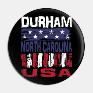 Durham North Carolina USA T-Shirt Pin