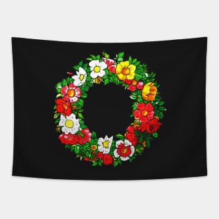 Flower Wreath Tapestry